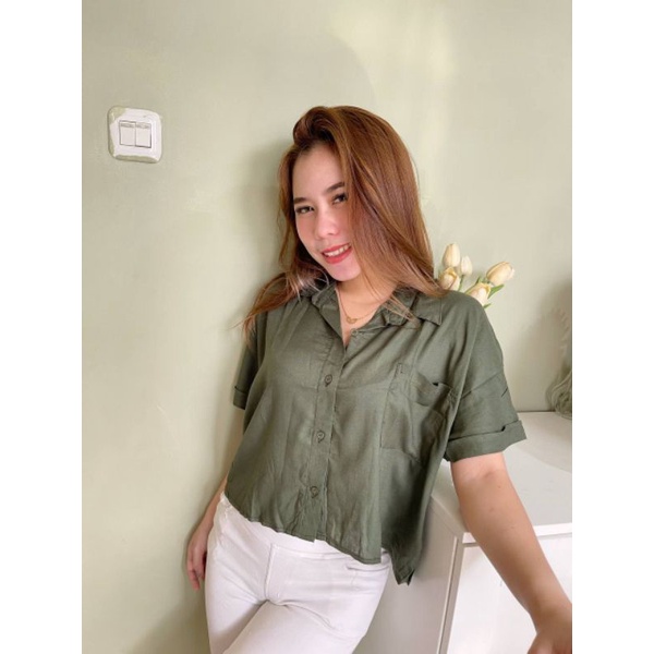 GIO SHIRT (Kemeja crop  + oversize)