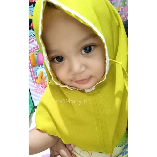 Hijab Renda Bayi/ Jilbab Bergo Instan Bayi/Kerudung Anak Perempuan 0-1th