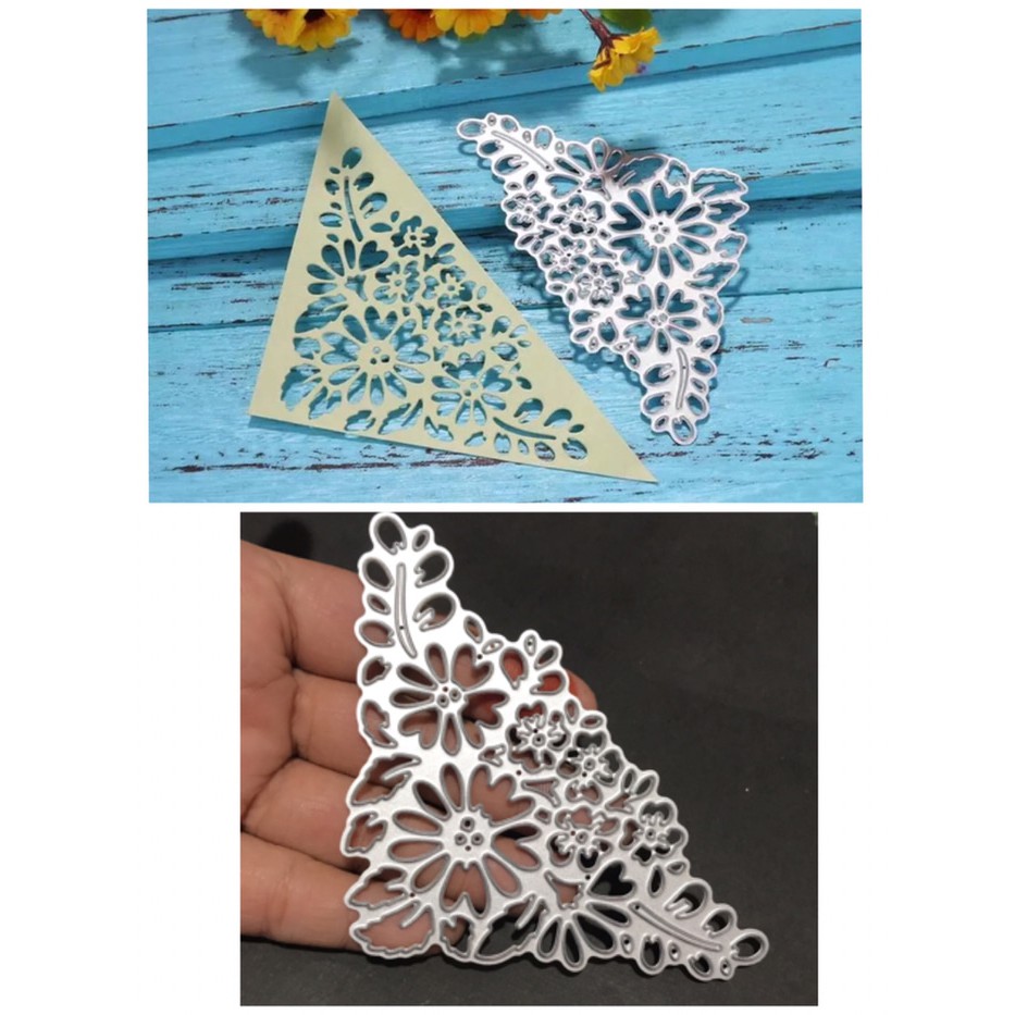 Cutting dies cutting scrapbooking lace corner flower pattern DHPATTERN