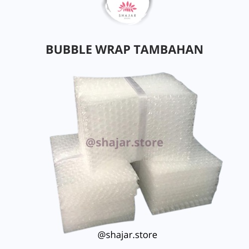 

BUBBLE WRAP HANYA TAMBAHAN TIDAK TERMASUK DUS / WAJIB TAMBAH UNTUK BARANG PECAH BELAH