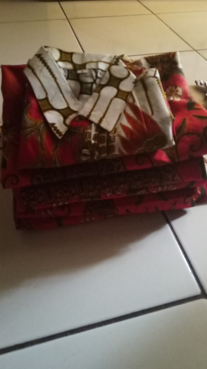 Batik Couple Keluarga Sania Ruffle Ori Ndoro Jowi Dnt Motif Bambu