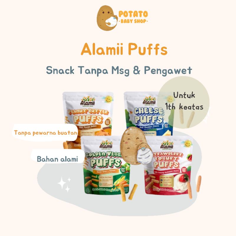 Alamii Puff - Snack Anak Tanpa Msg 6rasa