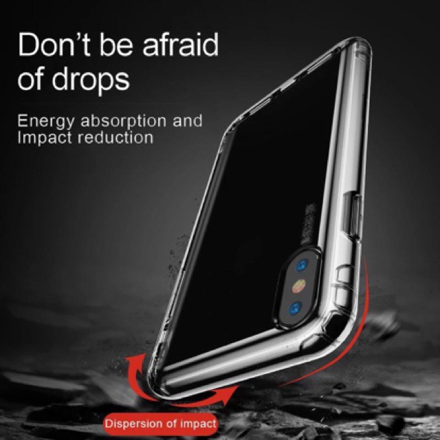 CASE AIRBAG ANTICRACK ANTIKNOCK TPU CLEAR FULL PROTECTION ORIGINAL