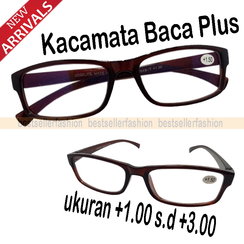 New Trend Lensa Plus (+) Anti Radiasi Blueray untuk Pria Wanita +1.00 s/d +3.00 Kacamata Plus Kaca mata Rabun Dekat Reading Glasses