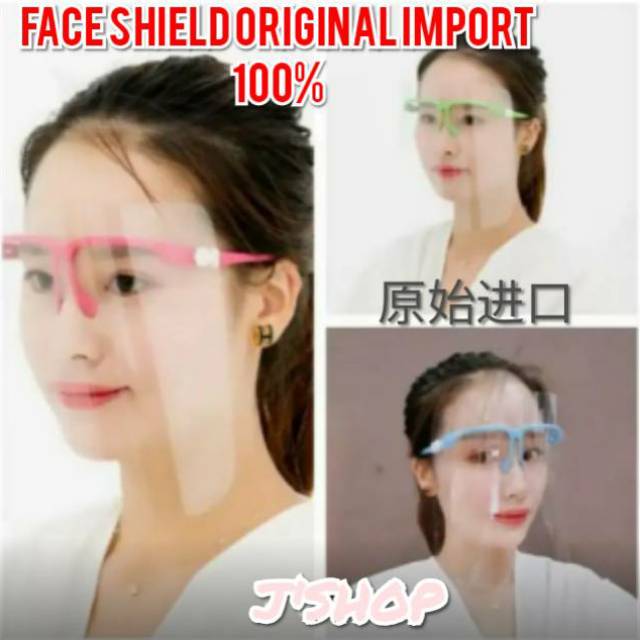 FACE SHIELD KACAMATA WARNA ORIGINAL IMPORT 100%