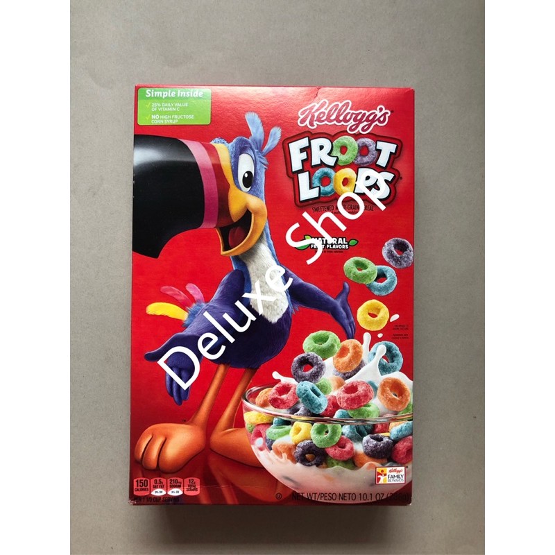 

Kellogg’s Froot Loops, Breakfast Cereal, Good Source of Fiber, Single Serve, 0.95oz