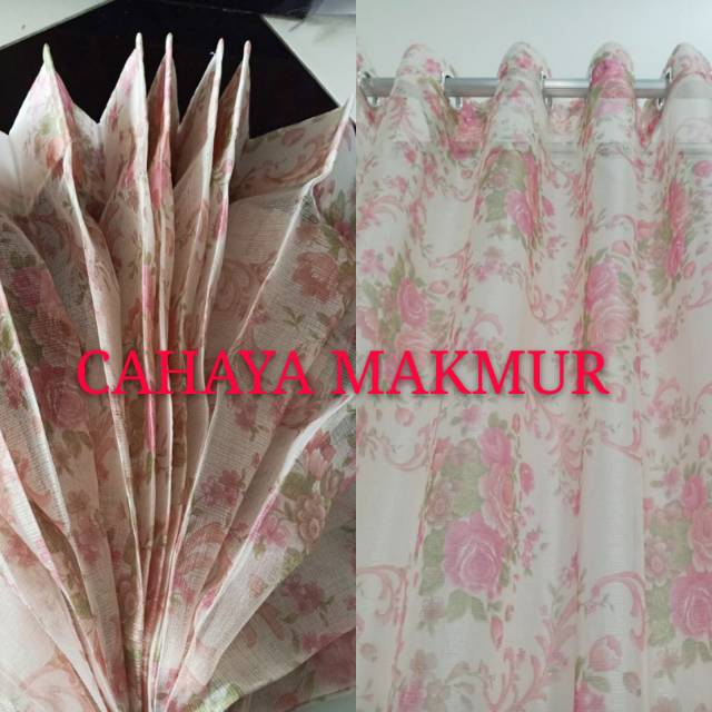 GORDEN JENDELA VITRACE DALEMAN MOTIF SHABBY PURING, TILE,CURTAIN,VITRAS MODEL RING,  VITRACE PLISKET