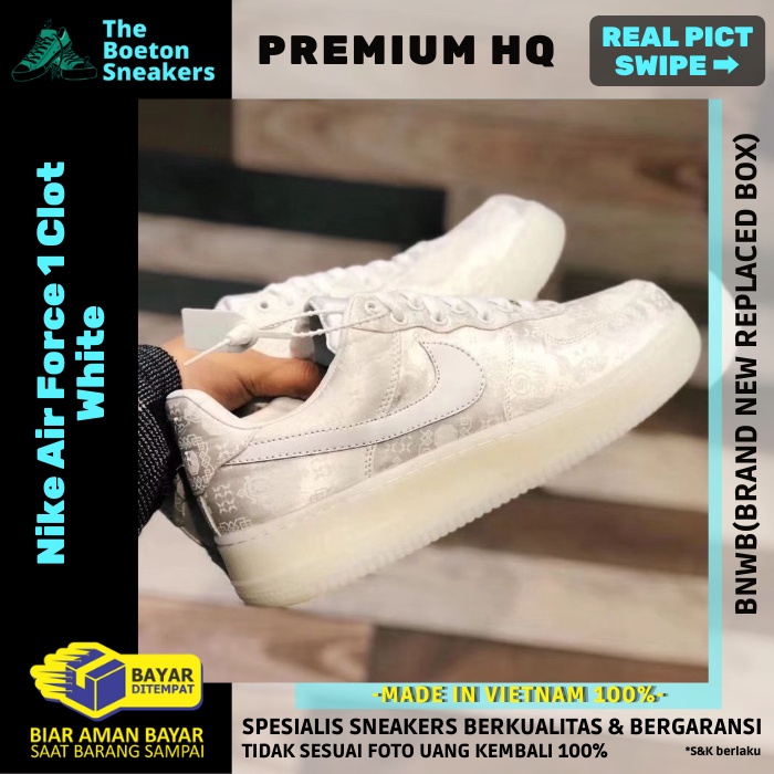 Nike Air Force 1 X Clot Silk White Premium High Quality