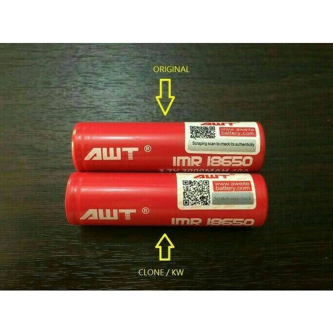 BATTERY VAPOR AWT 3000MAH ( AUTHENTIC )