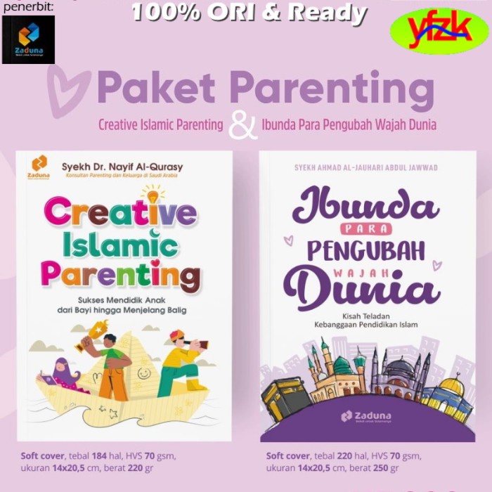 Paket Buku Creative Islamic Parenting - Ibunda Para Pengubah Wajah Dunia - Parenting Islami
