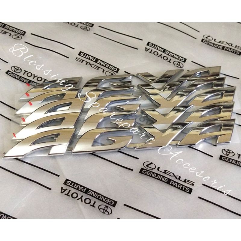 Emblem Logo Tulisan AGYA Bagasi Belakang Original Toyota