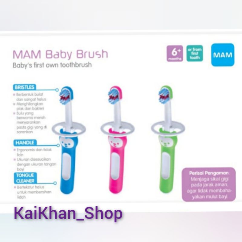 MAM Baby Brush Sikat Gigi Bayi [ 6+ ]