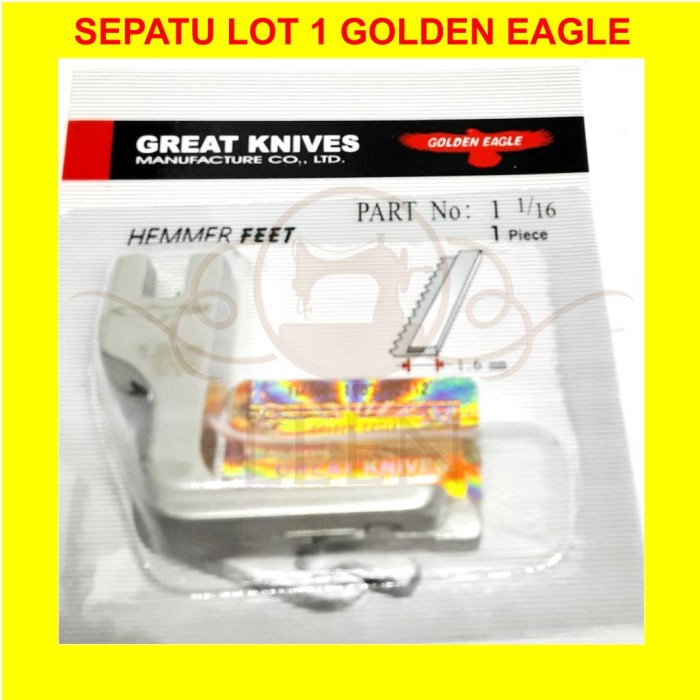 Sepatu Lot 1 1,6mm Golden Eagle Great Knives Klim Mesin Jahit LEEN