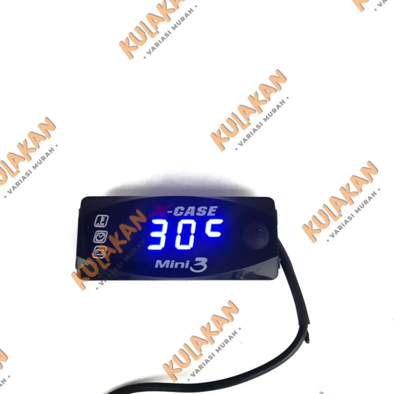 Voltmeter Aki Jam Digital Temperatur Suhu 3 In 1 Voltmeter 3 Fungsi Motor Mobil