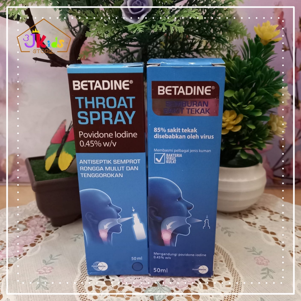 Jual Betadine Sore Throat Spray/Semburan Sakit Tekak 50ml Indonesia