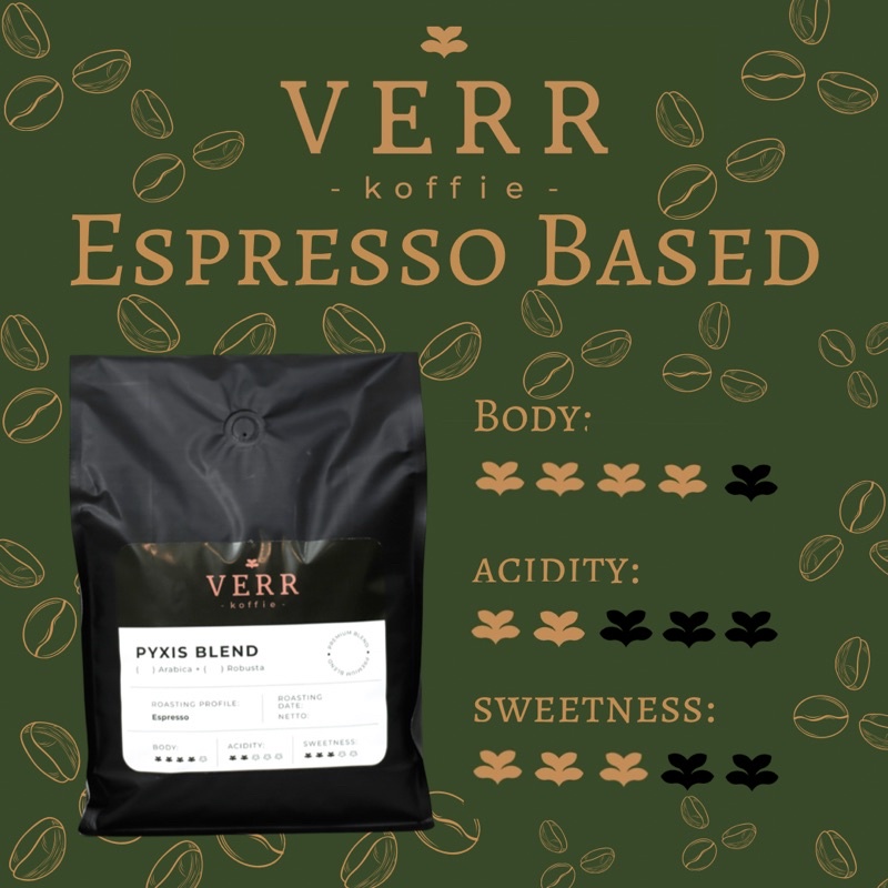 

PYXIS BLEND - FULL PREMIUM ARABICA ESPRESSO BASED - 1KG