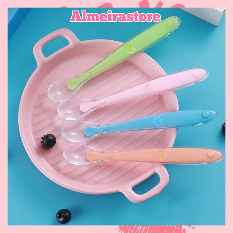 Sendok Makan Bayi Silikone Lentur / Silicone Soft Spoon