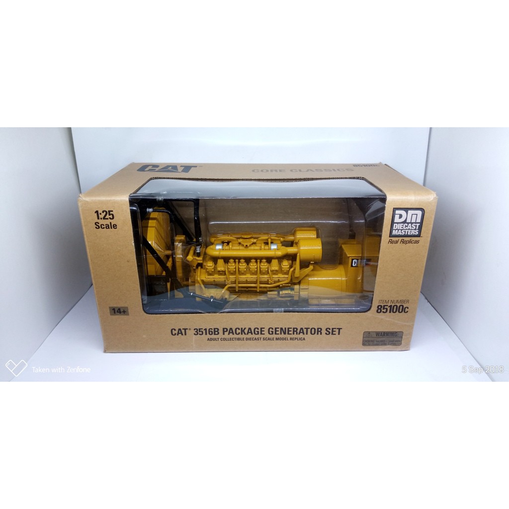 Diecast Master Miniatur Alat Berat CAT 3516B PACKAGE GENERATOR SET