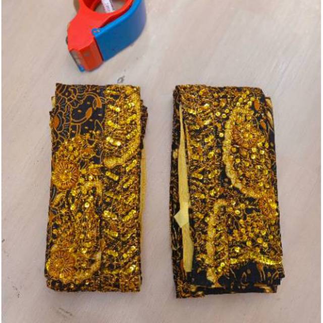 Rok wiron paed pengantin murah/Sepasang jarik wiru payet