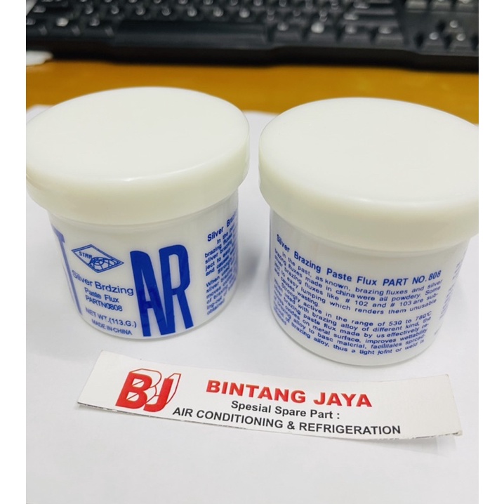 Bourax bubuk silver brazing paste flux biru