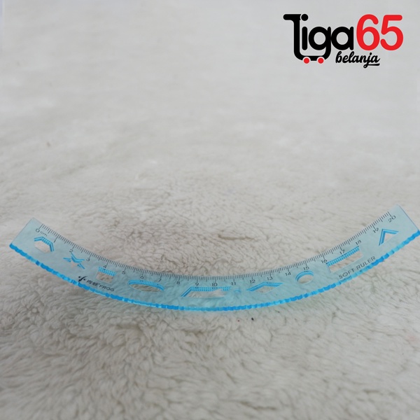 365 PENGGARIS 20CM #40908 Penggaris Plastik 20cm Warna Pastel Estetik