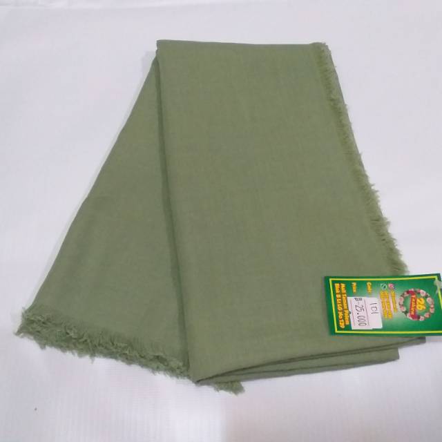 Hijab SegiEmpat Hijau Army Kode 101