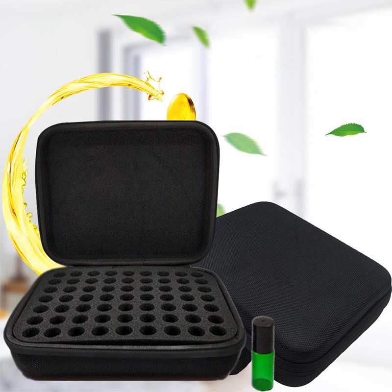 Hard Case Essential Oil 63 Slot Ukuran 15ml Storage Case Oil Organizer Case Minyak Essential Oil