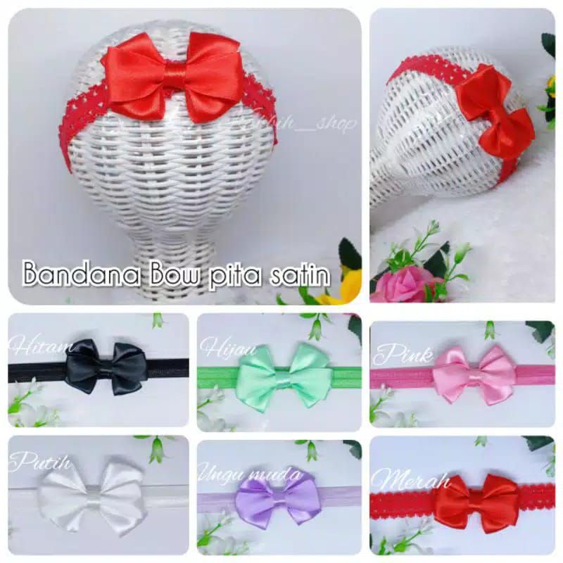 Bandana Bayi Pita Satin Baby Bando