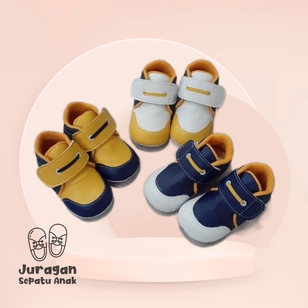 Sepatu Bayi Baby Shoes Prewalker Flat Tali Laki Laki Lucu Dan Murah