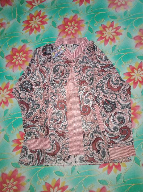 Maura Couple - Sania Ruffle Batik Couple Ori Ndoro Jowi Dnt Garansi Blouse Ziggy Krikil Blus Kerikil