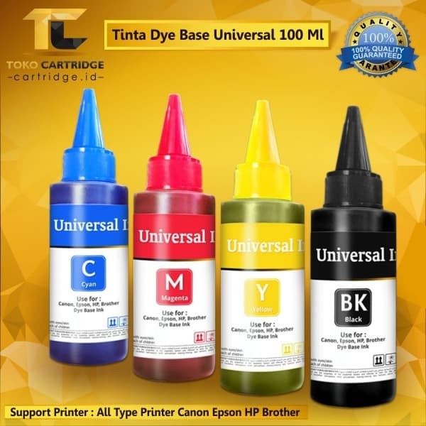 Tinta HP Isi Ulang Universal Ink Deskjet 1010 1050 2050 1515 2545 2645 2135 1115 &amp; HP InkTank Series