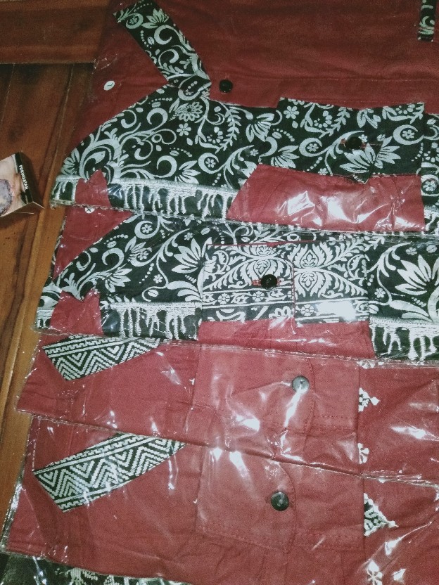 Ramabatik - (cod) Batik Couple Tunik Jelita Zipper Depan Terlaris M L Xl Xxl Jumbo