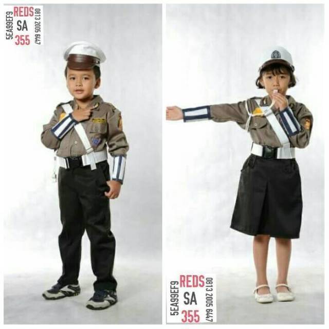 Setelan pocil polantas Baju karnaval profesi anak Setelan pocil polantas Baju karnaval profesi anak