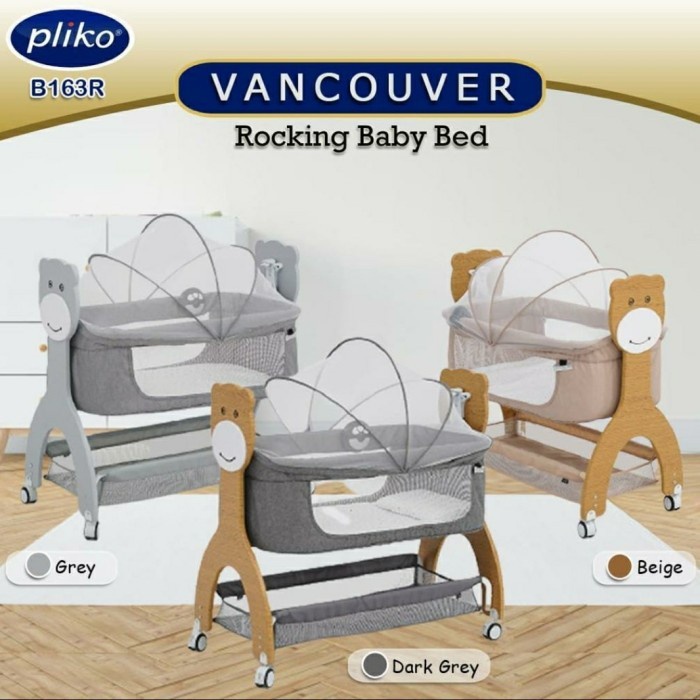 Box Pliko B 163 R Vancouver Rocking Baby Bed / Tempat Tidur Bayi