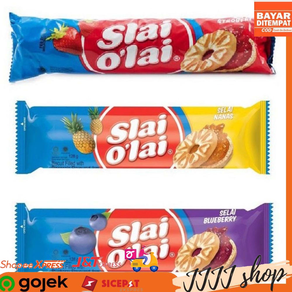 

Biskuit Slai Olai Strawberry Blueberry Nanas Roll 128gr