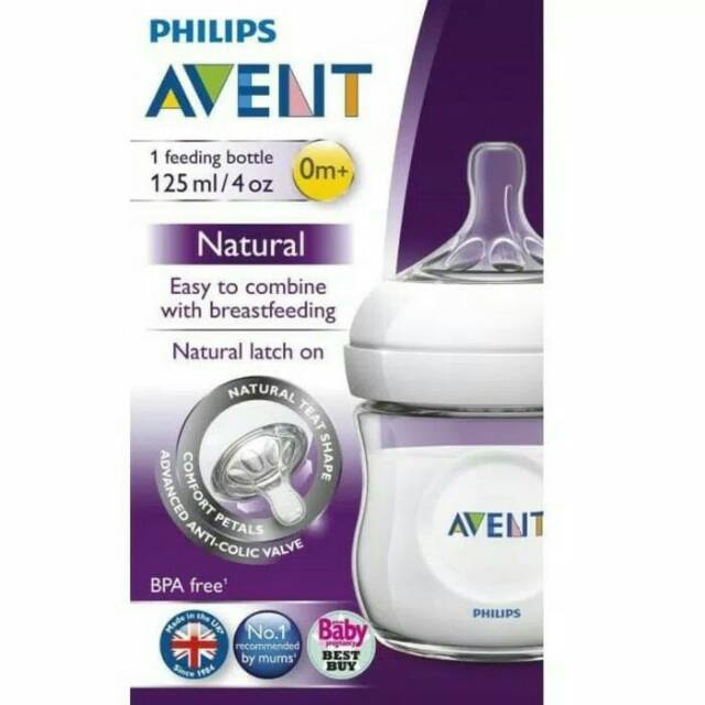 Avent Bottle Natural 125ml / 260 ml with Box