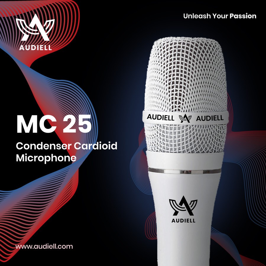 AUDIELL MC25 MC 25 Condenser Cardioid Microphone