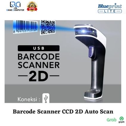 Barcode Scanner CCD 2D Auto Scan USB BLUEPRINT BP - UC200