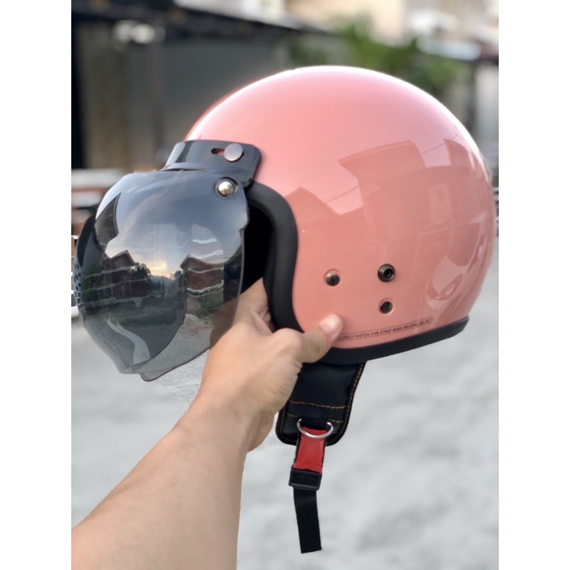 HELM BOGO DEWASA RETRO FULL LEHER SNI