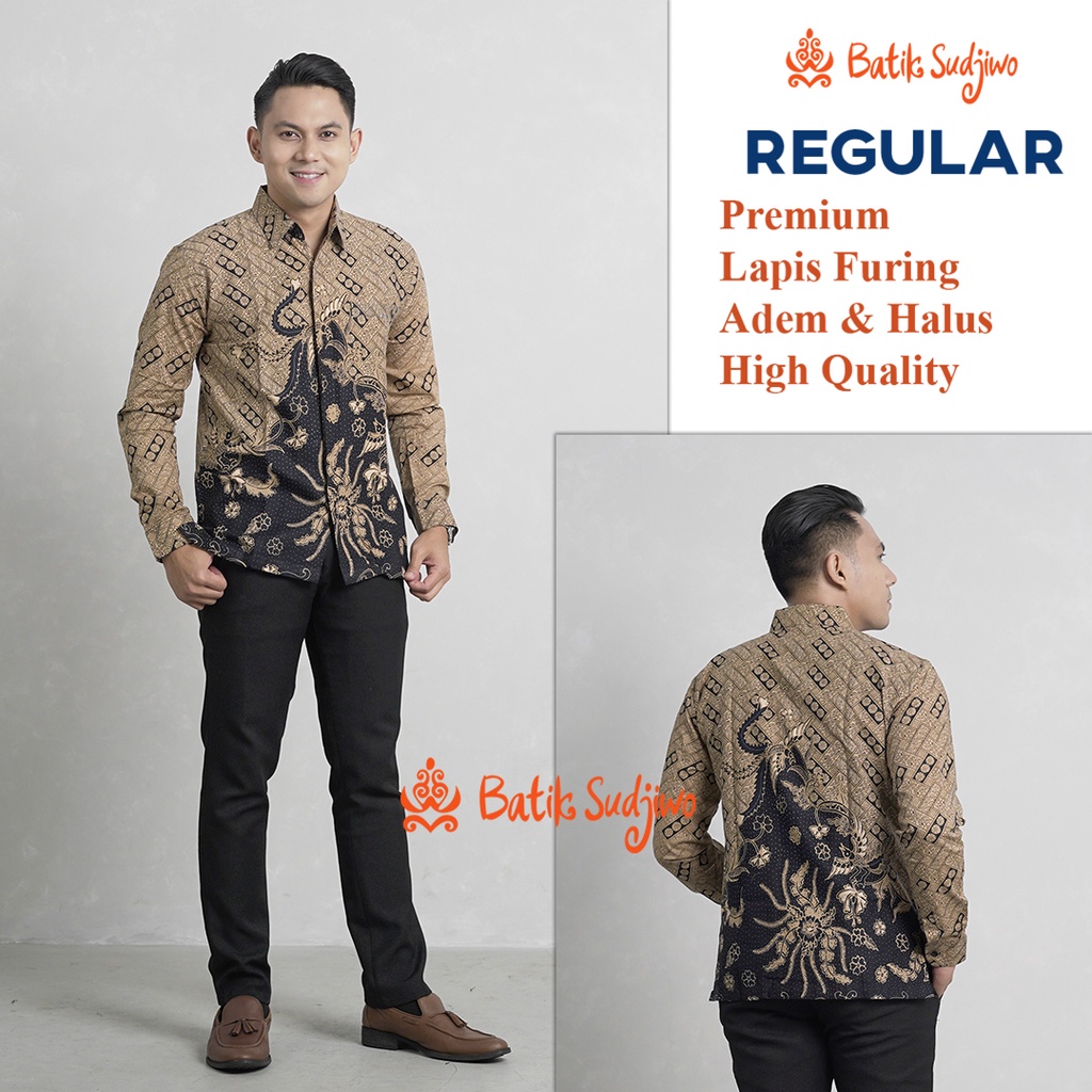 Atasan Kemeja Batik Pria Slimfit 1079