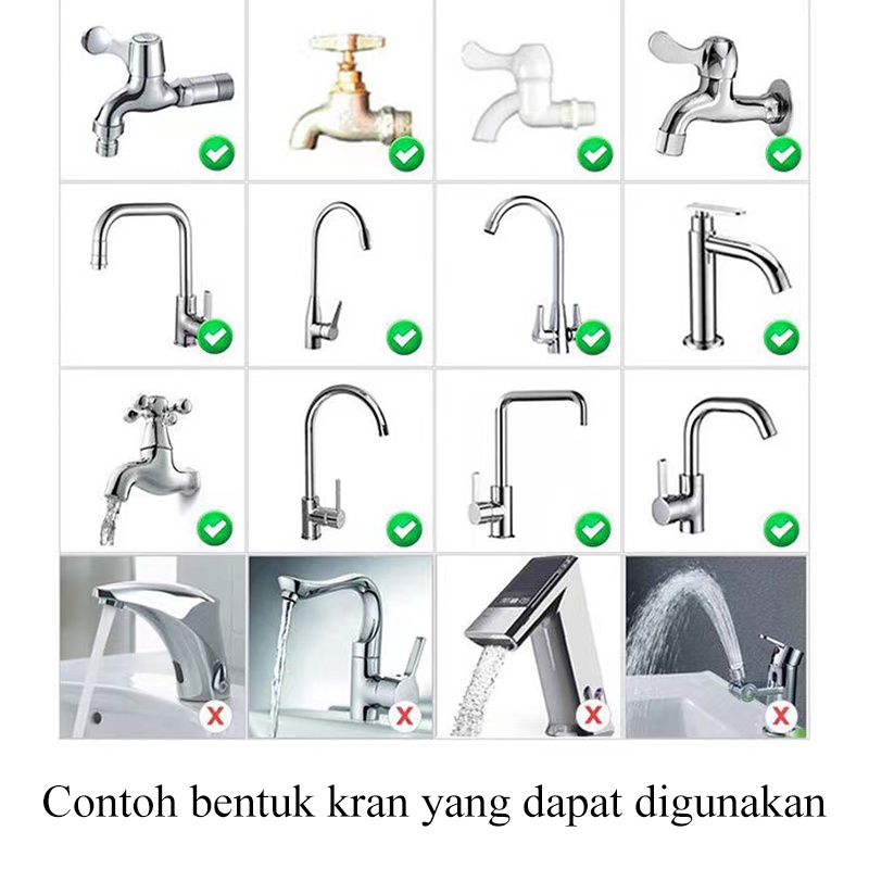 [1KG 30PCS] Babyland Sambungan Kran Air Fleksibel Saringan Air Keran Water Filter Faucet Anti Splash Shower