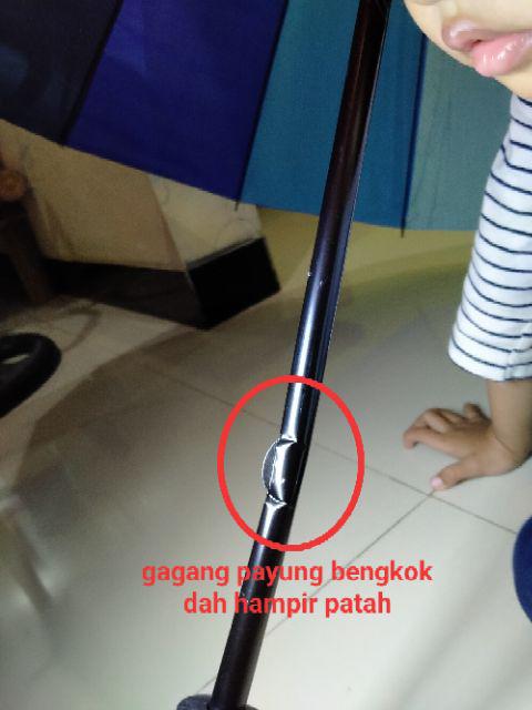 Payung Golf Pelangi Rainbow 16 Jari Jualan Besar Jumbo Umbrella Parasol - Anti Hujan Air