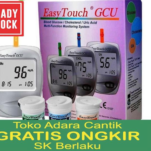 Strip Cek Tes Gula Darah Kolesterol Asam Urat Jarum Lancet Easy Touch Alat Check Test Darah