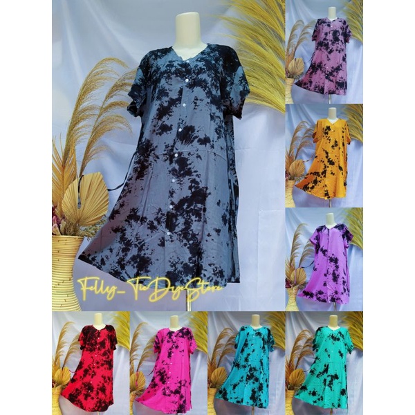 Dress Kancing Jumbo Busui  XXL Rayon Polos