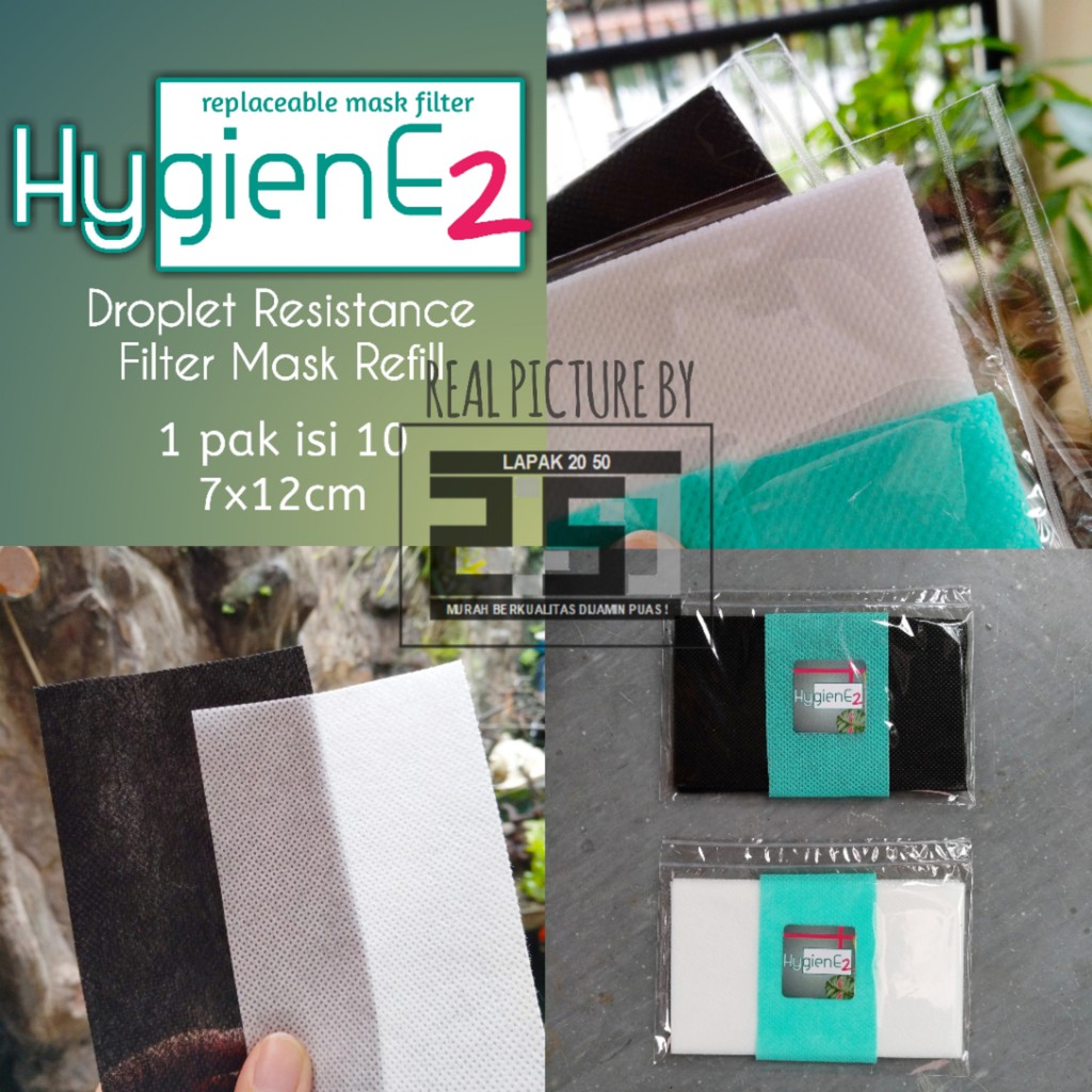 MASKER KAIN 3 LAPIS FILTER ANTI VIRUS REFILL ANTI AIR DROPLET ISI 10 HYGIENEZ MURAH PM 2.5 MASKER