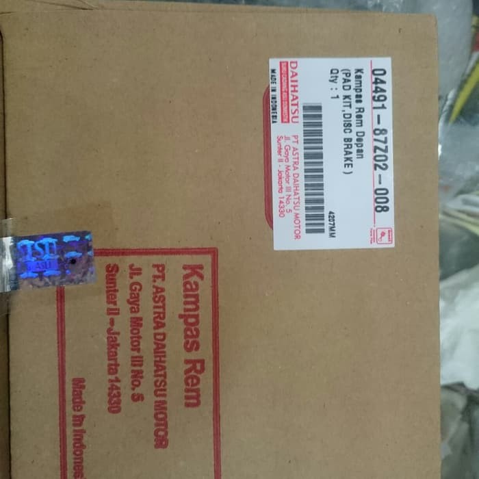 Wiper - Otomotif - Klakson Mobil Kanvas Rem Depan Orisinil Avanza, Xenia, Taruna, Terios Produk