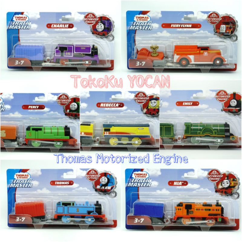 THOMAS n Friends Motorized Engine Track Master mainan kereta Thomas Nia Charlie Flynn