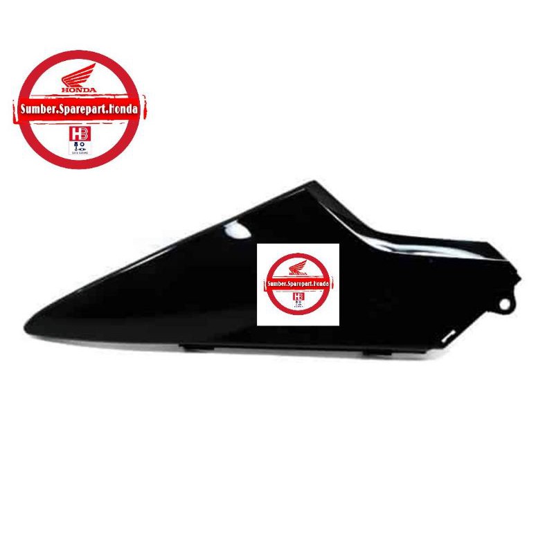 Cover body depan kiri hitam supra x 125 injeksi 2007-2014 64380KTM850FMB