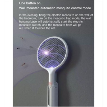 QUALITELL MOSQUITO KILLER 2in1 SWATTER RAKET + LAMPU PEMBUNUH NYAMUK