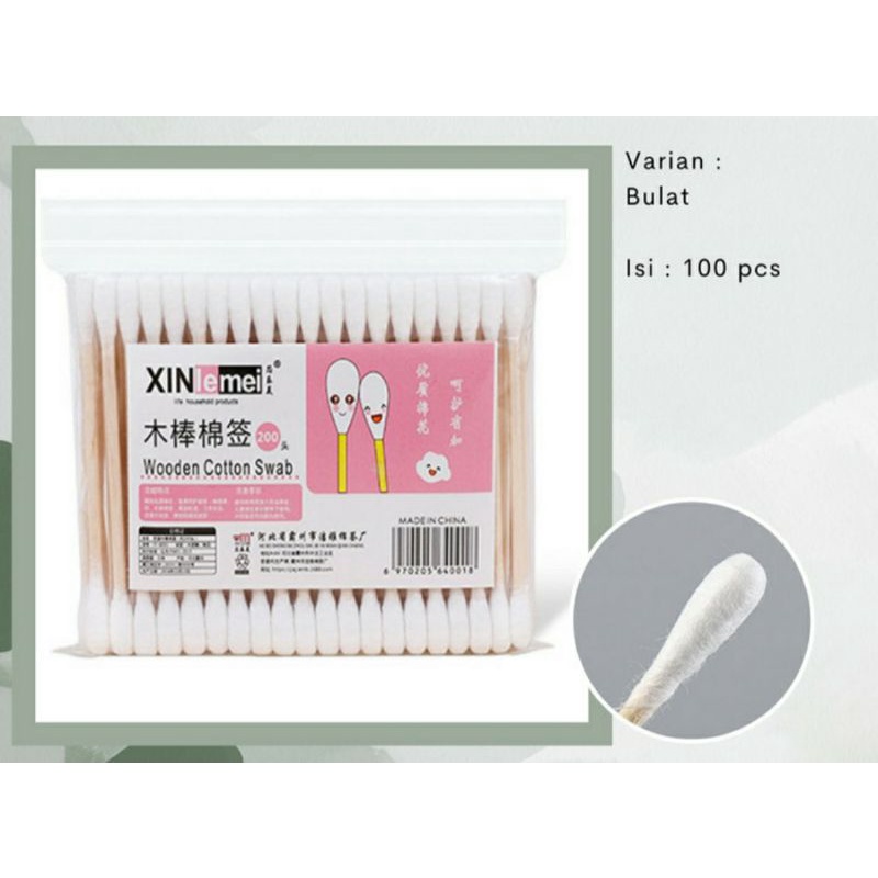 Cotton Bud Organik Wooden Cotton Bud